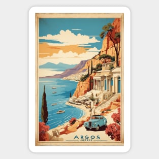 Argos Greece Vintage Tourism Travel Magnet